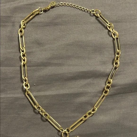 Victoria Emerson Gold Heart and Sunburst Necklace - Picture 4 of 4